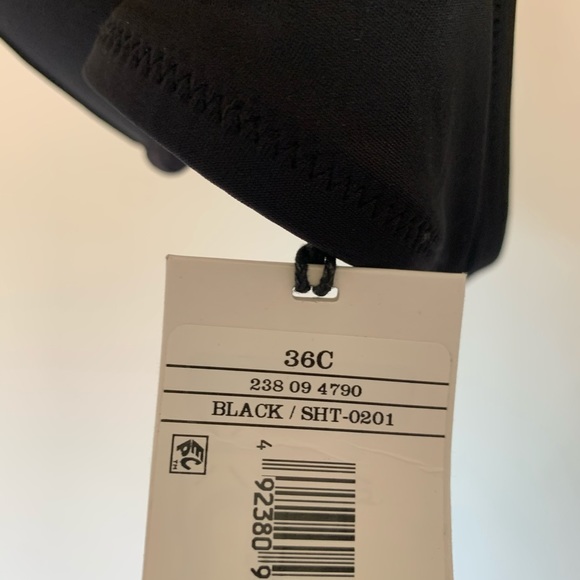 NWT Shade & Shore High Neck Halter Cutout Swim Top - Picture 6 of 7